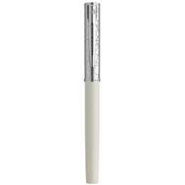 Allure Deluxe Metal & White Füllfederhalter Fine in der Gruppe Stifte / Fine Writing / Füllfederhalter bei Pen Store (132015)