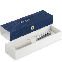 Allure Deluxe Metal & White Füllfederhalter Fine in der Gruppe Stifte / Fine Writing / Füllfederhalter bei Pen Store (132015)