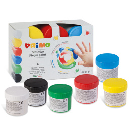 Fingerfarbe 50g 6er-Set in der Gruppe Kids / Basteln für Kinder / Fingerfarben bei Pen Store (132080)