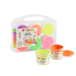 Fingerfarbe Fluo-set 6x100g in der Gruppe Kids / Basteln für Kinder / Malfarbe für Kinder / Fingerfarben bei Pen Store (132083)