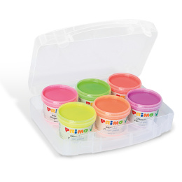 Fingerfarbe Fluo-set 6x100g in der Gruppe Kids / Basteln für Kinder / Fingerfarben bei Pen Store (132083)