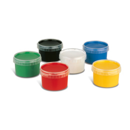 Fingerfarbe Basic-set 6x250g in der Gruppe Kids / Basteln für Kinder / Fingerfarben bei Pen Store (132087)
