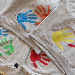 Fingerfarbe für Textilien Basic-set 6x100g in der Gruppe Kids / Basteln für Kinder / Fingerfarben bei Pen Store (132088)