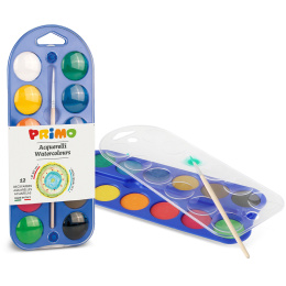 Aquarell 12er-Set Ø30 + pinsel in der Gruppe Kids / Basteln für Kinder / Wasserfarben für Kinder bei Pen Store (132090)