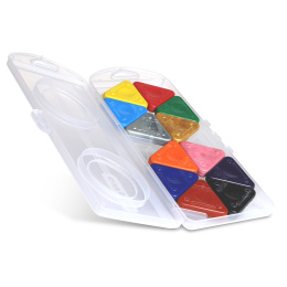 Wachsmalstifte Triangles 12er-Set Basic + Gold/Silver in der Gruppe Kids / Stifte für Kinder / Kreidestiften für Kinder bei Pen Store (132103)