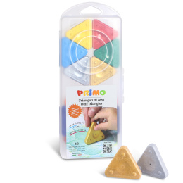 Wachsmalstifte Triangles 12er-Set Basic + Gold/Silver in der Gruppe Kids / Stifte für Kinder / Kreidestiften für Kinder bei Pen Store (132103)