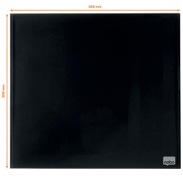 Glastafel Nobo 30x30 cm Schwarz in der Gruppe Basteln & Hobby / Organisieren / Heimbüro bei Pen Store (132254)