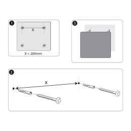 Glastafel Nobo 30x30 cm Weiß in der Gruppe Basteln & Hobby / Organisieren / Heimbüro bei Pen Store (132255)