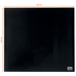 Glastafel Nobo 45x45 cm Schwarz in der Gruppe Basteln & Hobby / Organisieren / Heimbüro bei Pen Store (132256)