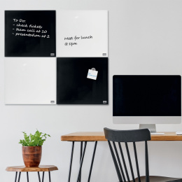 Magnetische Mini-Whiteboards 36x36 cm Schwarz in der Gruppe Basteln & Hobby / Organisieren / Heimbüro bei Pen Store (132348)