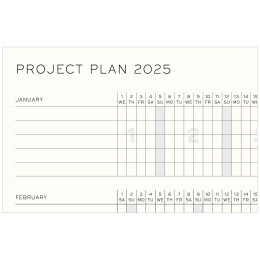 Kalender 18M Weekly Planner & Notebook Soft Cover A5 Black in der Gruppe Papier & Blöcke / Kalender und Terminkalender / 18 Monate Tageskalender bei Pen Store (132570)