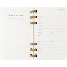 Spiral Planner 12M Soft Cover Large Black  in der Gruppe Papier & Blöcke / Kalender und Terminkalender / 12 Monate Tageskalender bei Pen Store (132587)