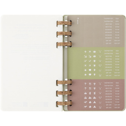 Spiral Planner 12M Hard Cover Large Kiwi Green in der Gruppe Papier & Blöcke / Kalender und Terminkalender / 12 Monate Tageskalender bei Pen Store (132588)