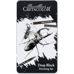 Deep Black Skizzier-Set in der Gruppe Künstlerbedarf / Buntstifte und Bleistifte / Grafit- und Bleistifte bei Pen Store (132701)