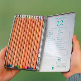 Ki-Monogatari Eco Buntstifte 12er-Set in der Gruppe Stifte / Künstlerstifte / Buntstifte bei Pen Store (132715)