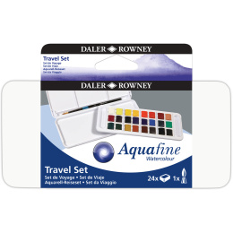 Aquarellfarbe Travel set 24 ½ -Näpfe in der Gruppe Künstlerbedarf / Künstlerfarben / Aquarell bei Pen Store (132939)