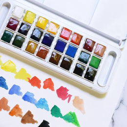 Aquarellfarbe Travel set 24 ½ -Näpfe in der Gruppe Künstlerbedarf / Künstlerfarben / Aquarell bei Pen Store (132939)