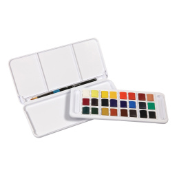 Aquarellfarbe Travel set 24 ½ -Näpfe in der Gruppe Künstlerbedarf / Künstlerfarben / Aquarell bei Pen Store (132939)