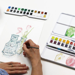 Aquarellfarbe Studio 48 ½ -Näpfe in der Gruppe Künstlerbedarf / Künstlerfarben / Aquarell / Aquarellfarbe im Napf bei Pen Store (132940)