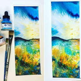 Watercolor brush series 55 Short Flat Nr 1.5 in der Gruppe Künstlerbedarf / Pinsel / Aquarellpinsel bei Pen Store (132947)