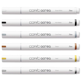 Acrea Paint Marker 6-er Set Essential Colours in der Gruppe Basteln & Hobby / Farben / Glasfarbe und Porzellanfarbe bei Pen Store (133045)