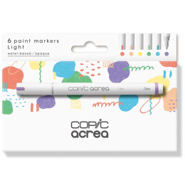 Acrea Paint Marker 6-er Set Light Colours in der Gruppe Stifte / Künstlerstifte / Marker bei Pen Store (133047)