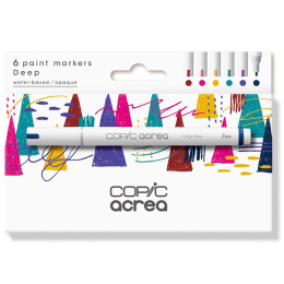 Acrea Paint Marker 6-er Set Deep Colours in der Gruppe Stifte / Künstlerstifte / Marker bei Pen Store (133048)