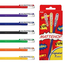 Mattehop Gelschreiber Original Colours 7er-Pack in der Gruppe Stifte / Schreiben / Gelschreiber bei Pen Store (133079)