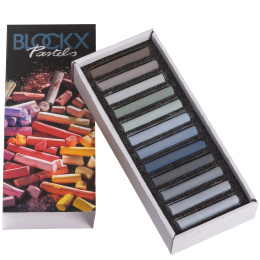 Soft Pastels Grey 12-set in der Gruppe Künstlerbedarf / Buntstifte und Bleistifte / Ölpastellkreide bei Pen Store (133365)