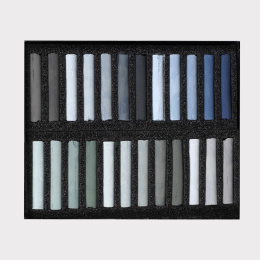 Soft Pastels Grey 24-set in der Gruppe Künstlerbedarf / Buntstifte und Bleistifte / Ölpastellkreide bei Pen Store (133369)