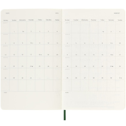 12M Daily Kalender 2025 Hardcover Large Myrtle Green in der Gruppe Papier & Blöcke / Kalender und Terminkalender / 12 Monate Tageskalender bei Pen Store (133763)