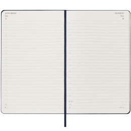 12M Daily Kalender 2025 Hardcover Large Sapphire Blue in der Gruppe Papier & Blöcke / Kalender und Terminkalender / 12 Monate Tageskalender bei Pen Store (133766)