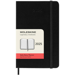 12M Daily Kalender 2025 Hardcover Pocket Black in der Gruppe Papier & Blöcke / Kalender und Terminkalender / 12 Monate Tageskalender bei Pen Store (133770)