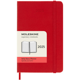 12M Daily Kalender 2025 Hardcover Pocket Red in der Gruppe Papier & Blöcke / Kalender und Terminkalender / 12 Monate Tageskalender bei Pen Store (133773)