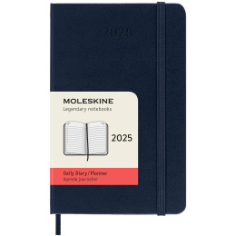 12M Daily Kalender 2025 Hardcover Pocket Sapphire Blue in der Gruppe Papier & Blöcke / Kalender und Terminkalender / 12 Monate Tageskalender bei Pen Store (133775)