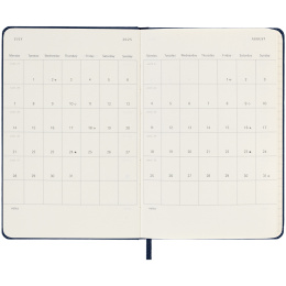 12M Daily Kalender 2025 Hardcover Pocket Sapphire Blue in der Gruppe Papier & Blöcke / Kalender und Terminkalender / 12 Monate Tageskalender bei Pen Store (133775)