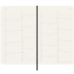 12M Monthly Kalender 2025 Softcover Large Black in der Gruppe Papier & Blöcke / Kalender und Terminkalender / 12 Monate Tageskalender bei Pen Store (133777)