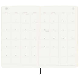 12M Monthly Kalender 2025 Softcover Large Black in der Gruppe Papier & Blöcke / Kalender und Terminkalender / 12 Monate Tageskalender bei Pen Store (133777)