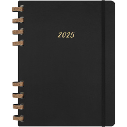 12M Spiral Planner 2025 XL Black in der Gruppe Papier & Blöcke / Kalender und Terminkalender / 12 Monate Tageskalender bei Pen Store (133785)