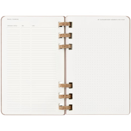 12M Spiral Planner 2025 Large Almond in der Gruppe Papier & Blöcke / Kalender und Terminkalender / 12 Monate Tageskalender bei Pen Store (133786)