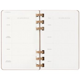 12M Spiral Planner 2025 XL Almond in der Gruppe Papier & Blöcke / Kalender und Terminkalender / 12 Monate Tageskalender bei Pen Store (133786)