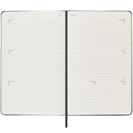 12M Weekly Planner Horizontal 2025 Hardcover Large Black in der Gruppe Papier & Blöcke / Kalender und Terminkalender / 12 Monate Tageskalender bei Pen Store (133788)