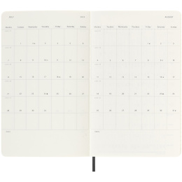 12M Weekly Notebook 2025 Hardcover Large Black in der Gruppe Papier & Blöcke / Kalender und Terminkalender / 12 Monate Tageskalender bei Pen Store (133792)