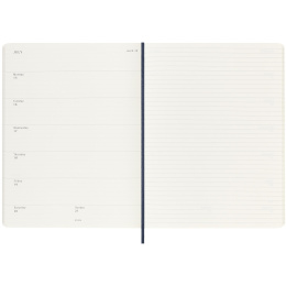 12M Weekly Notebook Softcover 2025 Large Sapphire Blue in der Gruppe Papier & Blöcke / Kalender und Terminkalender / 12 Monate Tageskalender bei Pen Store (133796)