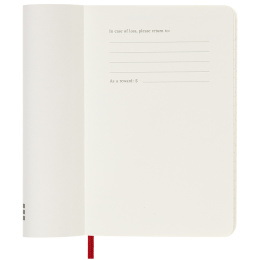 12M Weekly Notebook 2025 Hardcover Large Red in der Gruppe Papier & Blöcke / Kalender und Terminkalender / 12 Monate Tageskalender bei Pen Store (133797)