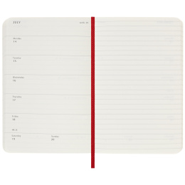 12M Weekly Notebook 2025 Hardcover Large Red in der Gruppe Papier & Blöcke / Kalender und Terminkalender / 12 Monate Tageskalender bei Pen Store (133797)