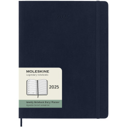 12M Weekly Hardcover 2025 XL Sapphire Blue in der Gruppe Papier & Blöcke / Kalender und Terminkalender / 12 Monate Tageskalender bei Pen Store (133810)