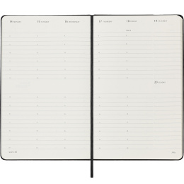 12M Weekly Planner Vertical Hardcover 2025 Large Black in der Gruppe Papier & Blöcke / Kalender und Terminkalender / 12 Monate Tageskalender bei Pen Store (133812)