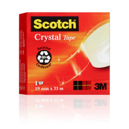 Scotch Crystal Klebeband Nachfüllpackung 19mm x 33m in der Gruppe Basteln & Hobby / Hobbyzubehör / Klebeband bei Pen Store (133821)