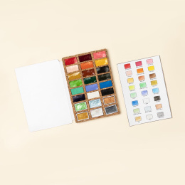 Aquarellfarbe DeLuxe 24 Farben in der Gruppe Künstlerbedarf / Künstlerfarben / Aquarell bei Pen Store (133838)